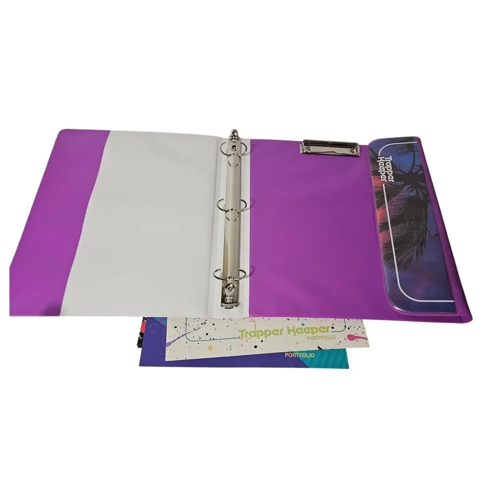2022–2024 Mead Trapper Keeper Binder with 6 Folders – Retro 80s Style Palms
